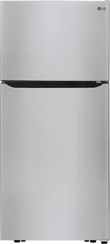 LG - 30-in Wide 20.2 Cu. Ft. Top Freezer Refrigerator - Stainless Steel