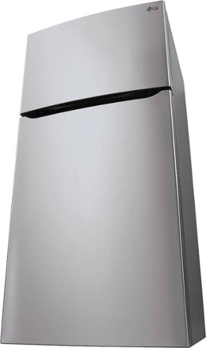 LG - 30-in Wide 20.2 Cu. Ft. Top Freezer Refrigerator - Stainless Steel