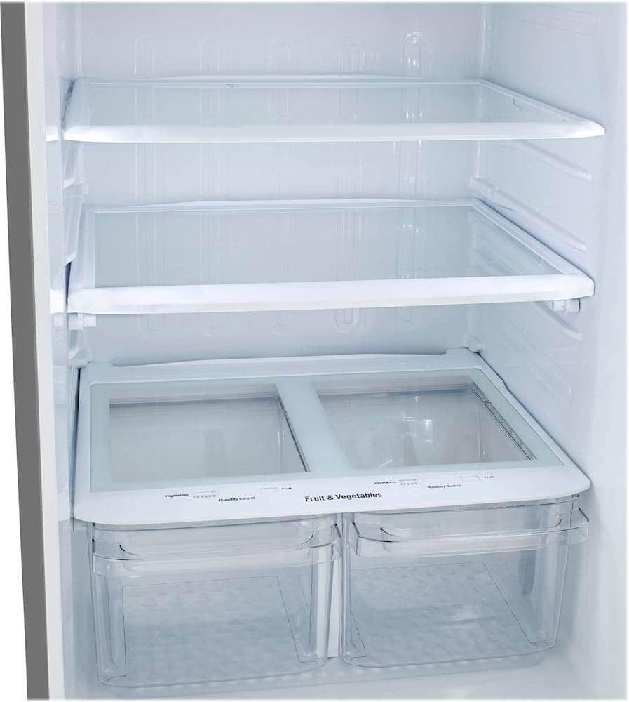 LG - 30-in Wide 20.2 Cu. Ft. Top Freezer Refrigerator - Stainless Steel