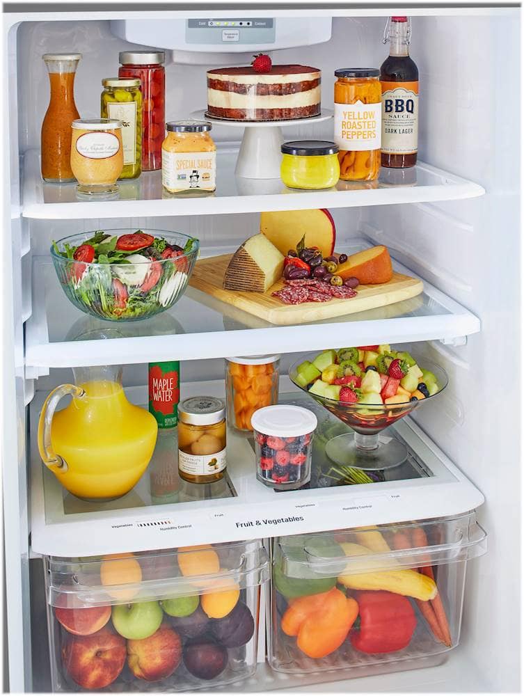 LG - 30-in Wide 20.2 Cu. Ft. Top Freezer Refrigerator - Stainless Steel