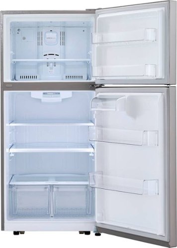LG - 30-in Wide 20.2 Cu. Ft. Top Freezer Refrigerator - Stainless Steel