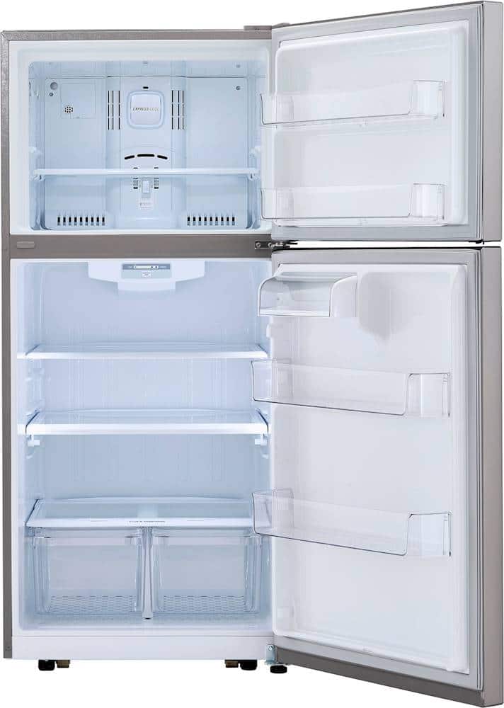 LG - 30-in Wide 20.2 Cu. Ft. Top Freezer Refrigerator - Stainless Steel