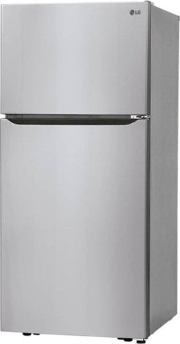 LG - 30-in Wide 20.2 Cu. Ft. Top Freezer Refrigerator - Stainless Steel