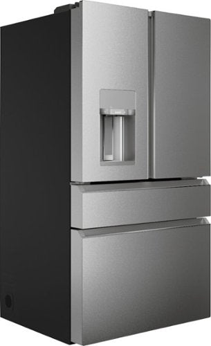 Café - 36 in. Wide 27.8 Cu. Ft. 4-Door French Door Smart Refrigerator with Convertible Drawer with Soft Freeze - Platinum Glass