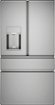 Café - 36 in. Wide 27.8 Cu. Ft. 4-Door French Door Smart Refrigerator with Convertible Drawer with Soft Freeze - Platinum Glass