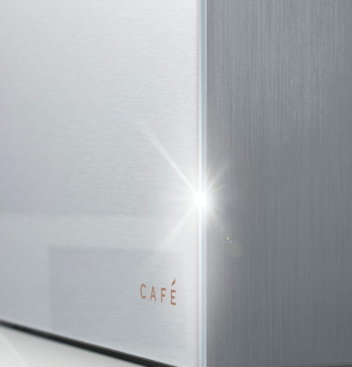 Café - 36 in. Wide 27.8 Cu. Ft. 4-Door French Door Smart Refrigerator with Convertible Drawer with Soft Freeze - Platinum Glass