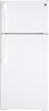 GE - 28 in. Wide 16.6 Cu. Ft. Top-Freezer Refrigerator with LED Interior Lighting - White