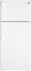 GE - 28 in. Wide 16.6 Cu. Ft. Top-Freezer Refrigerator with LED Interior Lighting - White