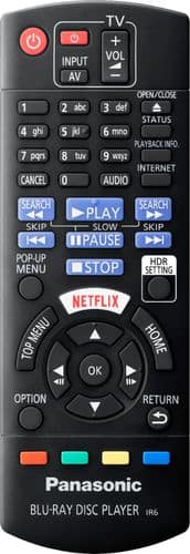 Panasonic - Streaming 4K Ultra HD Hi-Res Audio DVD/CD/3D Wi-Fi Built-In Blu-Ray Player, DP-UB420-K - Black
