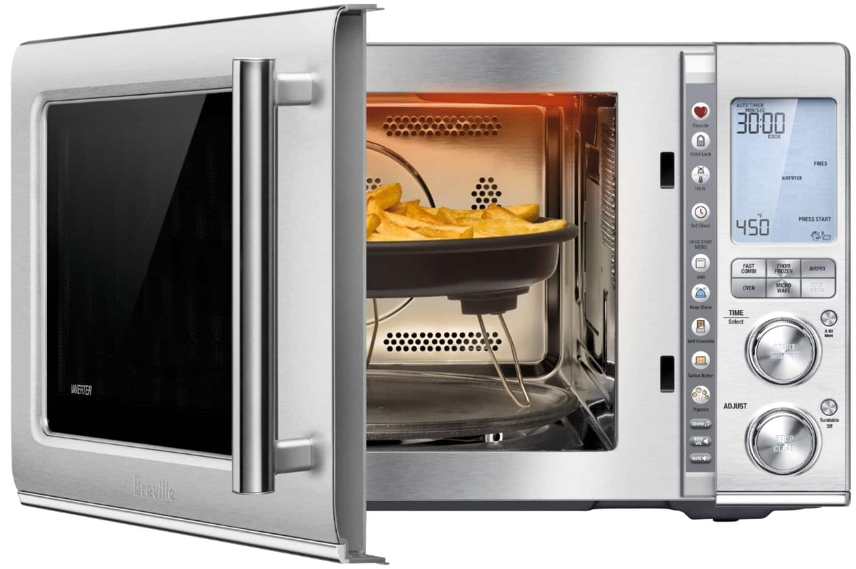 Breville - the Combi Wave 3 in 1 1.1 Cu. Ft. Convection Microwave - Brushed Stainless Steel