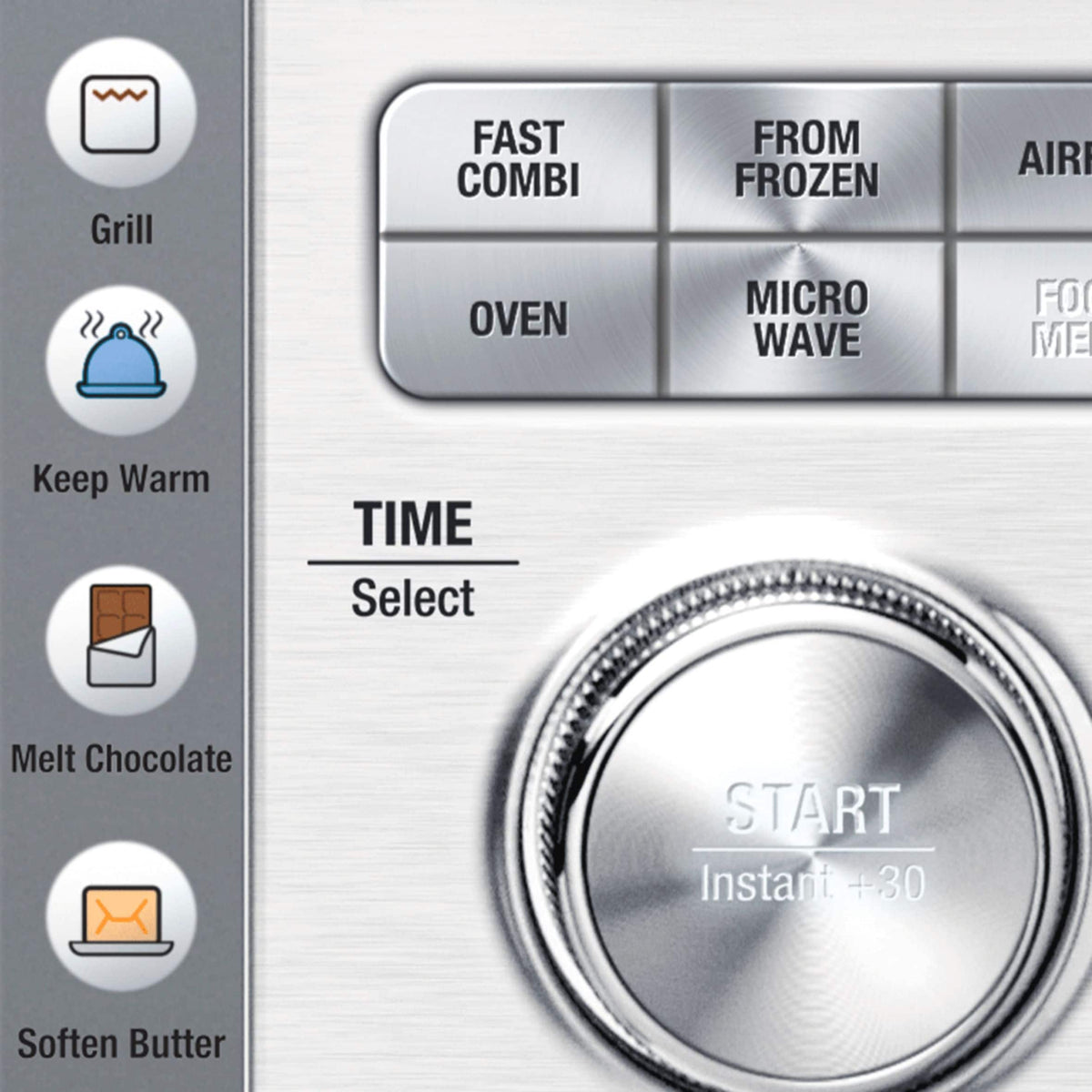 Breville - the Combi Wave 3 in 1 1.1 Cu. Ft. Convection Microwave - Brushed Stainless Steel