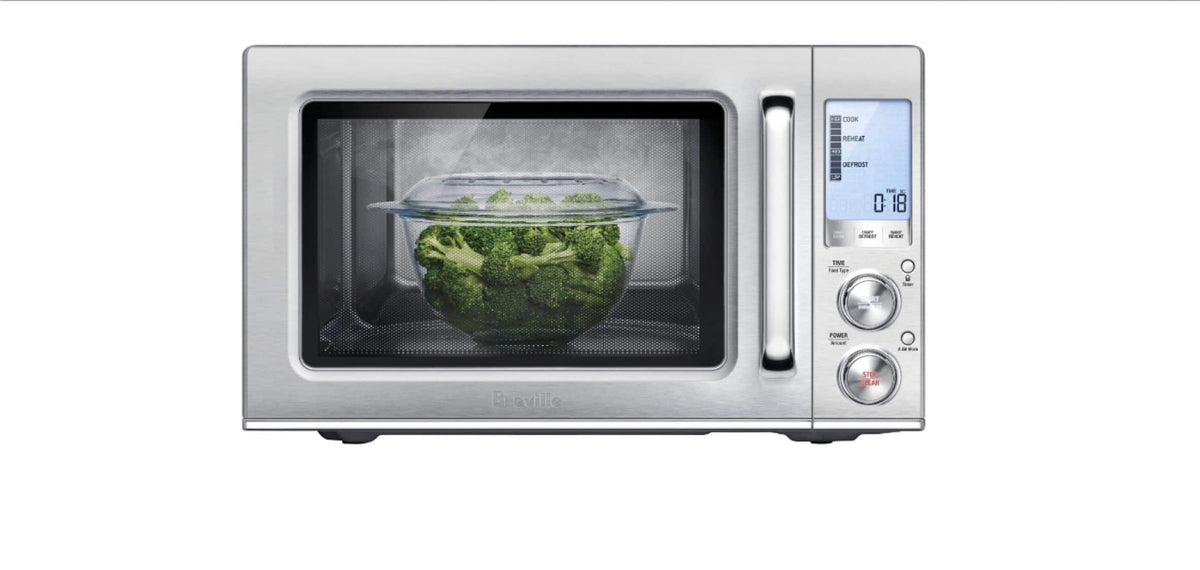 Breville - the Smooth Wave 1.2 Cu. Ft. Microwave - Stainless Steel