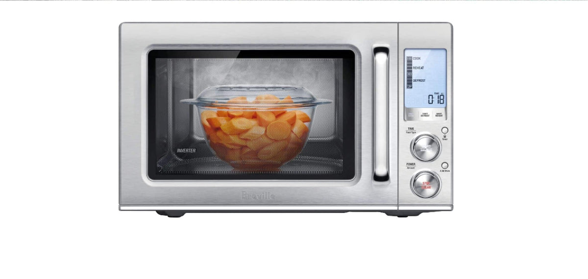 Breville - the Smooth Wave 1.2 Cu. Ft. Microwave - Stainless Steel
