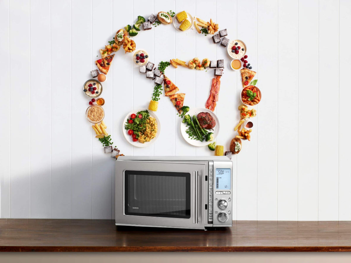Breville - the Smooth Wave 1.2 Cu. Ft. Microwave - Stainless Steel