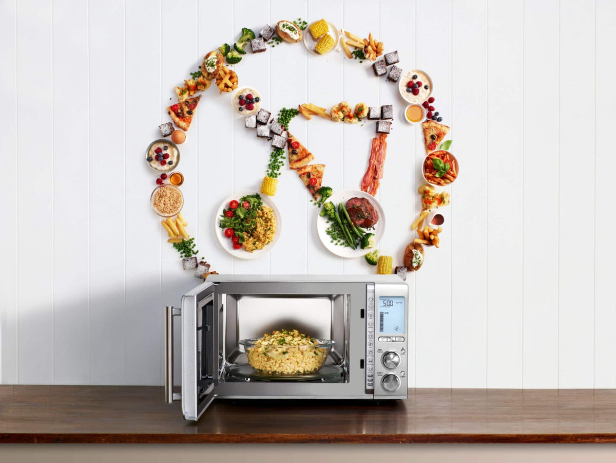 Breville - the Smooth Wave 1.2 Cu. Ft. Microwave - Stainless Steel