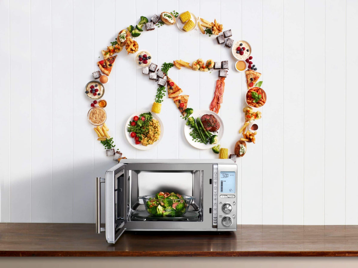 Breville - the Smooth Wave 1.2 Cu. Ft. Microwave - Stainless Steel
