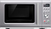 Breville - the Compact Wave Soft Close 0.9 Cu. Ft. Microwave - Silver