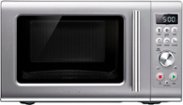 Breville - the Compact Wave Soft Close 0.9 Cu. Ft. Microwave - Silver