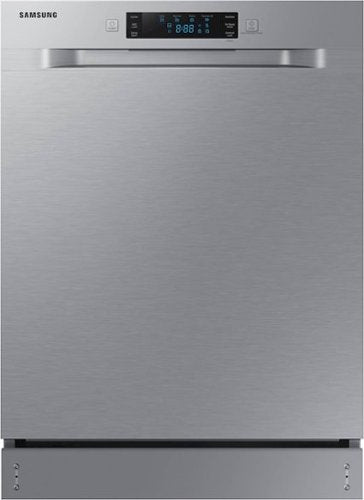 Samsung - 24" Front Control Built-In Stainless Steel Tub Dishwasher, ADA Compliant, 52 dBA - Stainless Steel