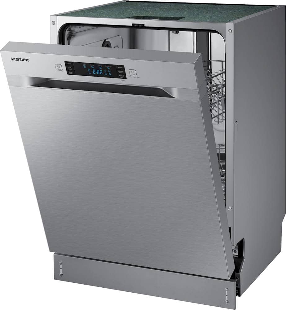 Samsung - 24" Front Control Built-In Stainless Steel Tub Dishwasher, ADA Compliant, 52 dBA - Stainless Steel