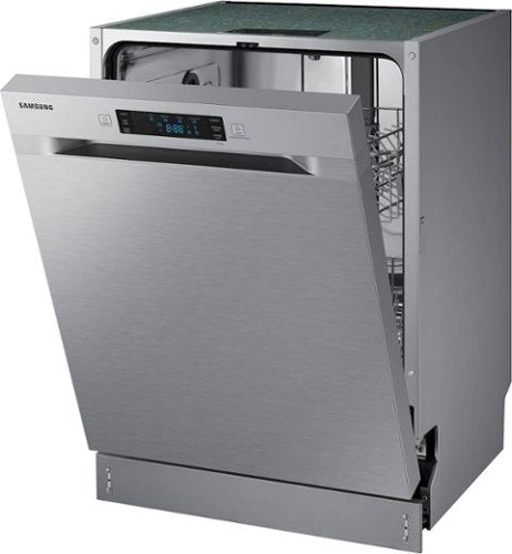 Samsung - 24" Front Control Built-In Stainless Steel Tub Dishwasher, ADA Compliant, 52 dBA - Stainless Steel