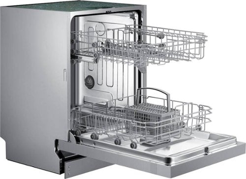 Samsung - 24" Front Control Built-In Stainless Steel Tub Dishwasher, ADA Compliant, 52 dBA - Stainless Steel