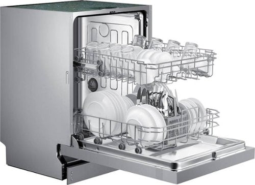 Samsung - 24" Front Control Built-In Stainless Steel Tub Dishwasher, ADA Compliant, 52 dBA - Stainless Steel