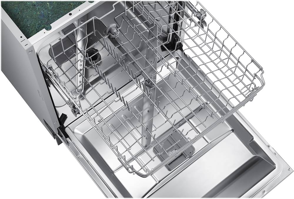 Samsung - 24" Front Control Built-In Stainless Steel Tub Dishwasher, ADA Compliant, 52 dBA - Stainless Steel