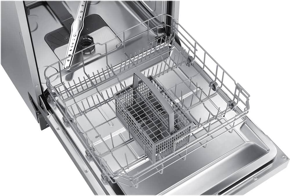 Samsung - 24" Front Control Built-In Stainless Steel Tub Dishwasher, ADA Compliant, 52 dBA - Stainless Steel