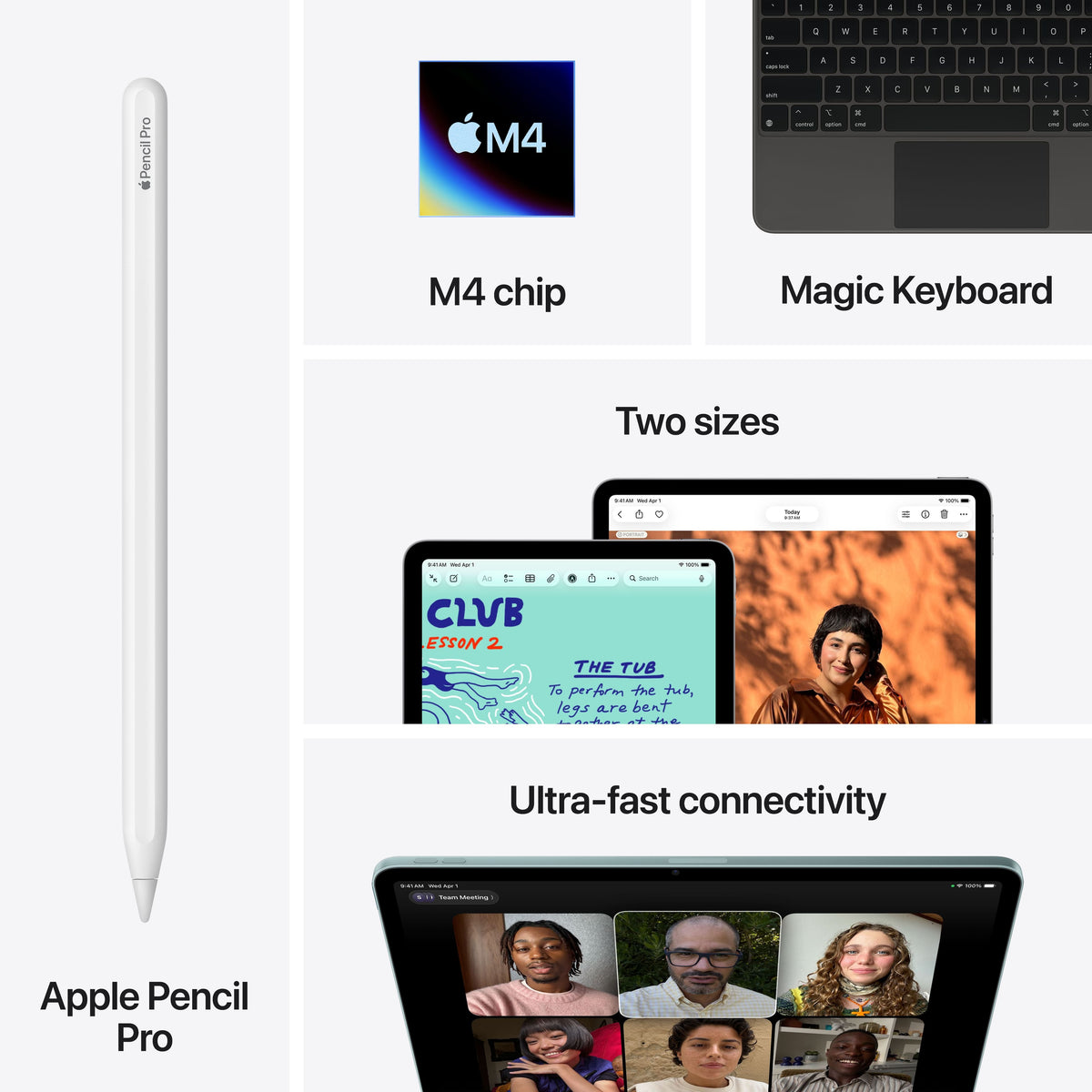Apple - 11-inch iPad Air M4 chip Wi-Fi + Cellular 256GB - Purple (AT&T)