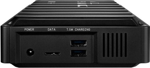 WD - D10 8TB External USB 3.2 Gen 1 Portable Hard Drive - Black