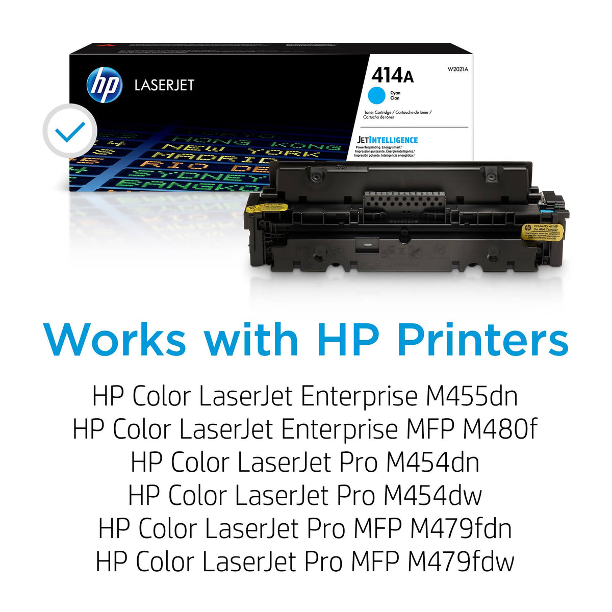 HP - 414A Standard Capacity Toner Cartridge - Cyan