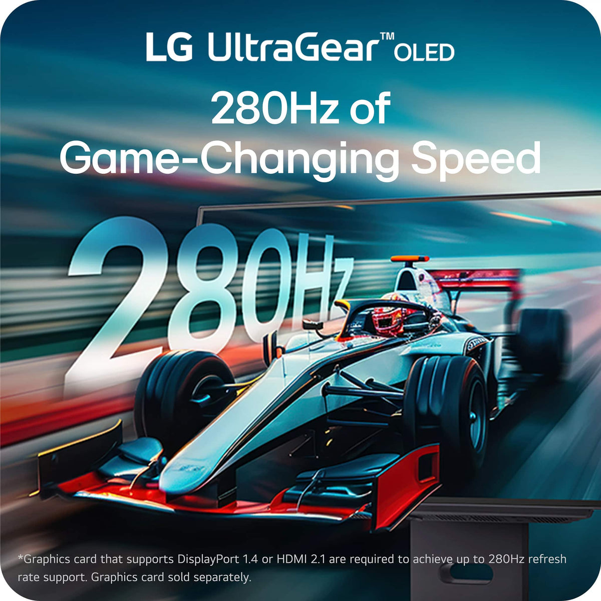 LG - UltraGear 27" OLED QHD 280Hz 0.03ms G-Sync and FreeSync Premium Pro Gaming Monitor with HDR500 (HDMI x2, DP, USB-A) - Black
