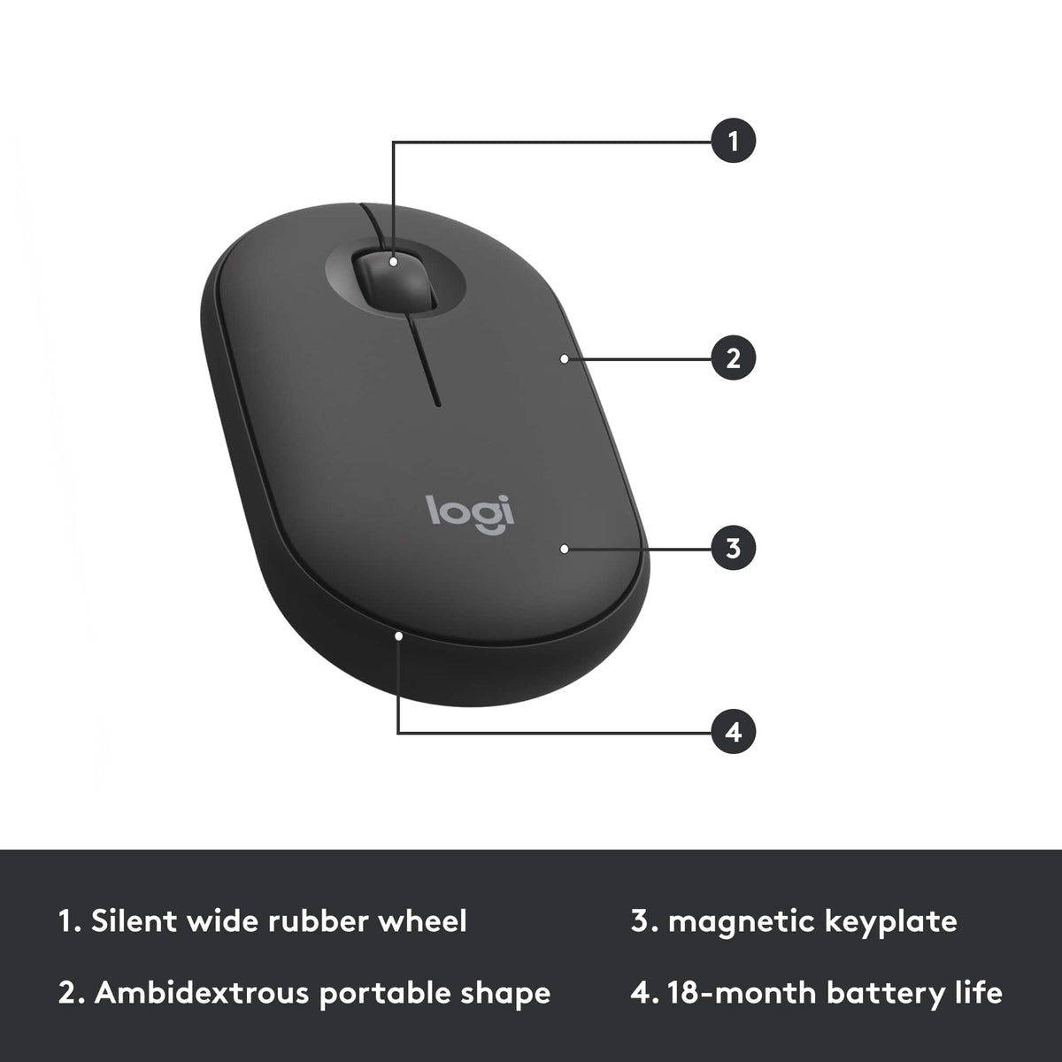 Logitech - MK470 Full-size Wireless Scissor Keyboard and Mouse Bundle for Windows with Quiet clicks - Black/Gray