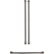 Handle Kit for Most Café Refrigerators - Brushed Black