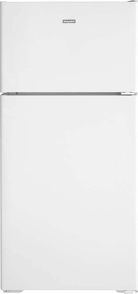 Hotpoint - 28 in. Wide 15.6 Cu. Ft. Top-Freezer Refrigerator with LED Interior Lighting - White