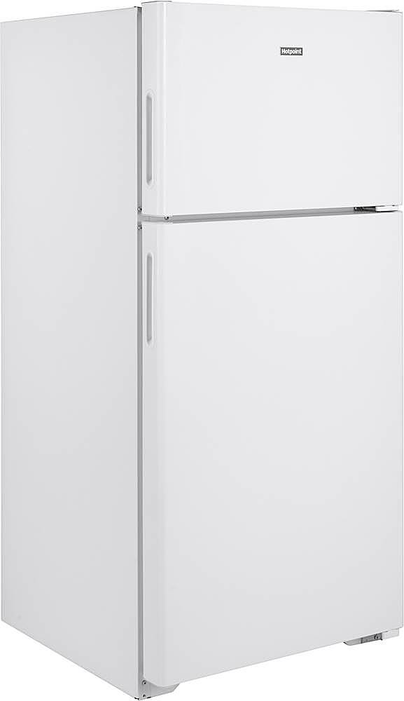 Hotpoint - 28 in. Wide 15.6 Cu. Ft. Top-Freezer Refrigerator with LED Interior Lighting - White