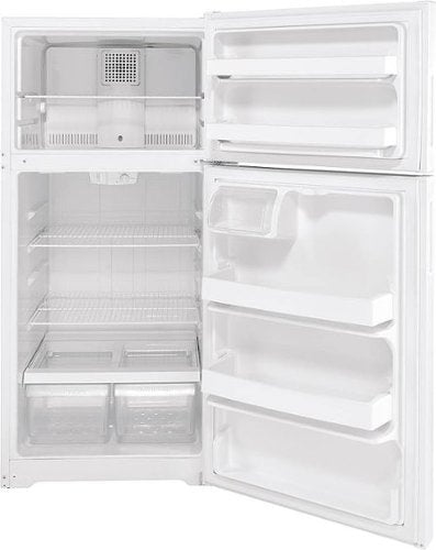 Hotpoint - 28 in. Wide 15.6 Cu. Ft. Top-Freezer Refrigerator with LED Interior Lighting - White