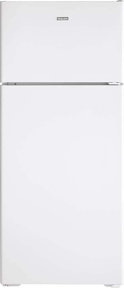 Hotpoint - 28 in. Wide 17.5 Cu. Ft. Top-Freezer Refrigerator with LED Interior Lighting - White