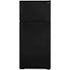 GE - 28 in. Wide 16.6 Cu. Ft. Top-Freezer Refrigerator with Adjustable Wire Shelves - Black