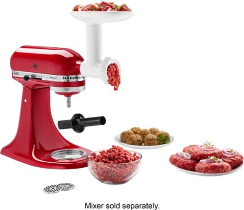 KitchenAid - Food Grinder Attachment for Stand Mixer - White