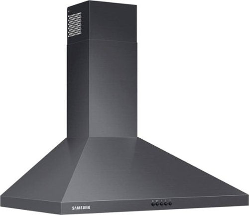 Samsung - 30 inches - Externally Vented & Recirculating - Wall Range Hood - Black Stainless Steel