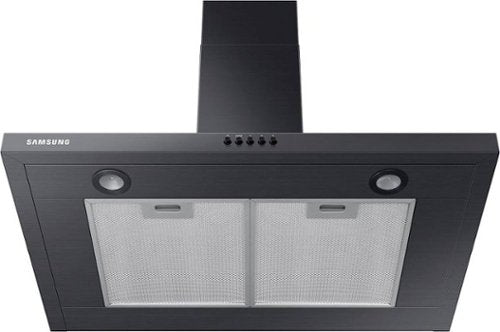 Samsung - 30 inches - Externally Vented & Recirculating - Wall Range Hood - Black Stainless Steel