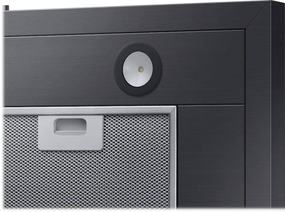 Samsung - 30 inches - Externally Vented & Recirculating - Wall Range Hood - Black Stainless Steel