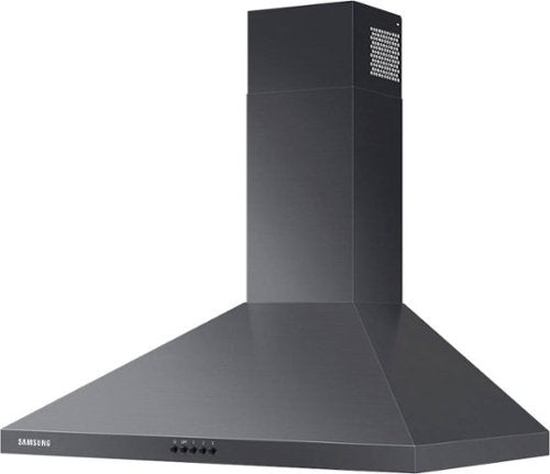 Samsung - 30 inches - Externally Vented & Recirculating - Wall Range Hood - Black Stainless Steel