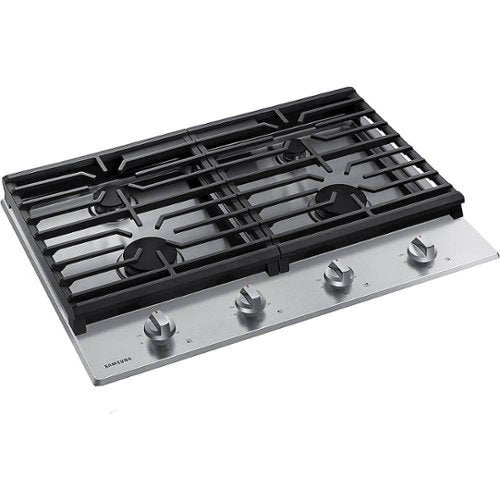 Samsung - 30" Built-In Gas Cooktop with 4 Burners - Stainless Steel