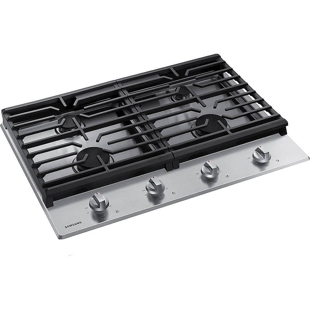 Samsung - 30" Built-In Gas Cooktop with 4 Burners - Stainless Steel