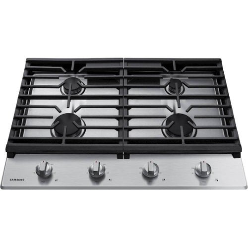 Samsung - 30" Built-In Gas Cooktop with 4 Burners - Stainless Steel