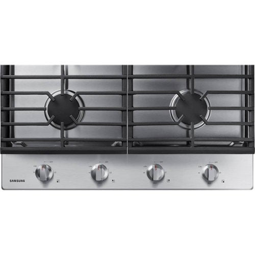 Samsung - 30" Built-In Gas Cooktop with 4 Burners - Stainless Steel