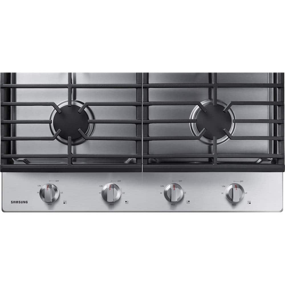 Samsung - 30" Built-In Gas Cooktop with 4 Burners - Stainless Steel